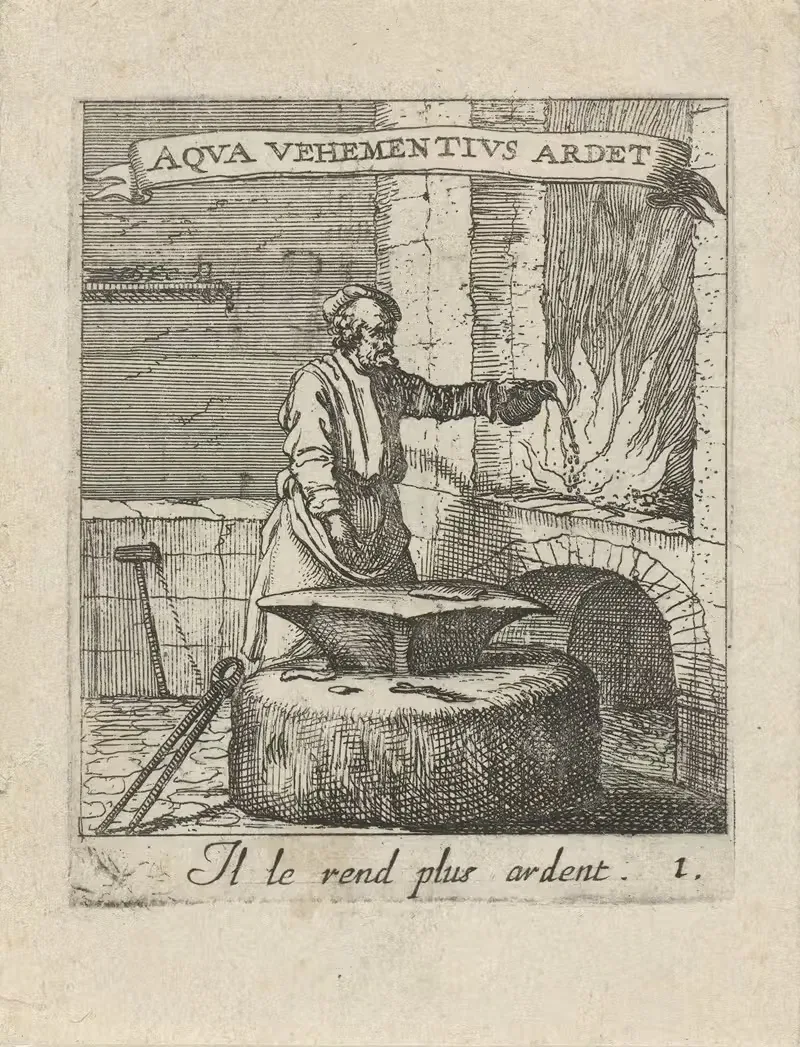 Devises et emblesmes d'amovr moralisez Pl.02 by Albert Flamen, 1672 — digital art print download