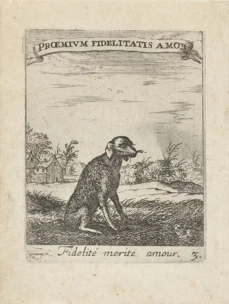 Devises et emblesmes d'amovr moralisez Pl.04 by Albert Flamen, 1672 — digital art print download