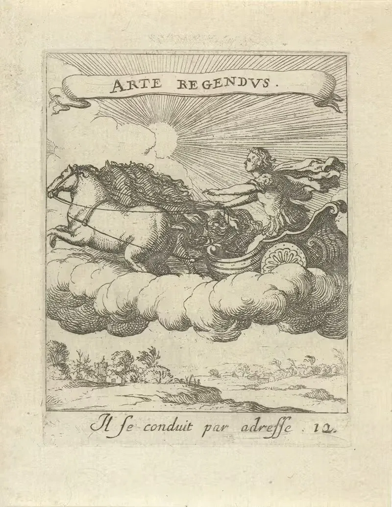Devises et emblesmes d'amovr moralisez Pl.13 by Albert Flamen, 1672 — digital art print download