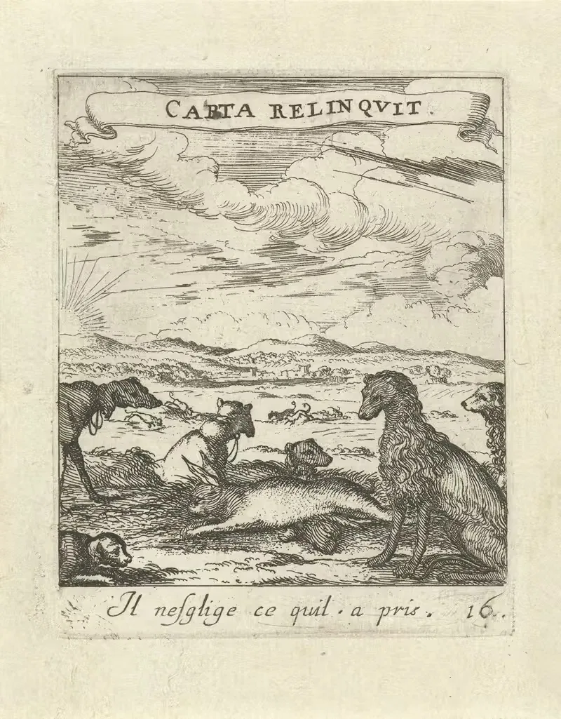 Devises et emblesmes d'amovr moralisez Pl.17 by Albert Flamen, 1672 — digital art print download