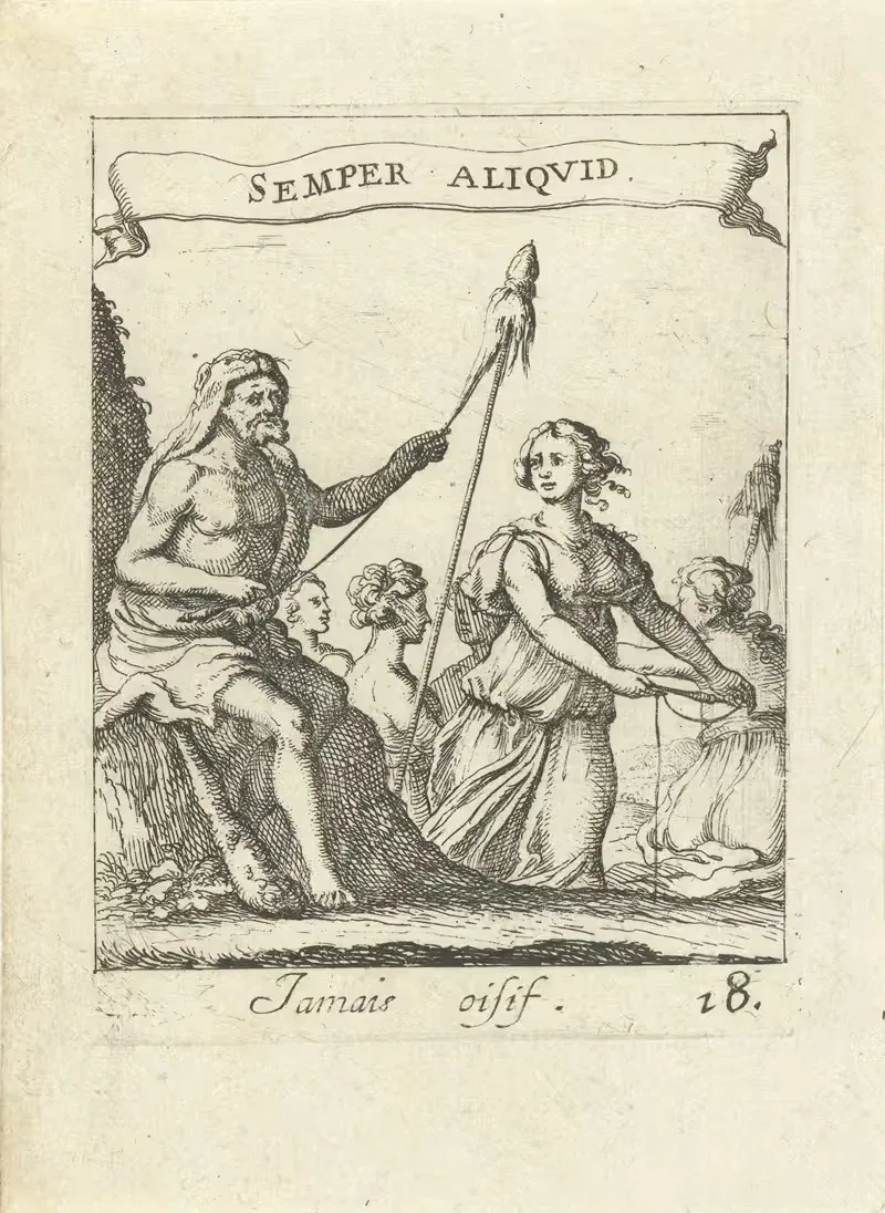 Devises et emblesmes d'amovr moralisez Pl.19 by Albert Flamen, 1672 — digital art print download