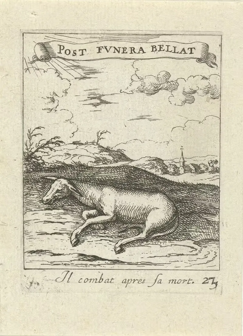Devises et emblesmes d'amovr moralisez Pl.24 by Albert Flamen, 1672 — digital art print download