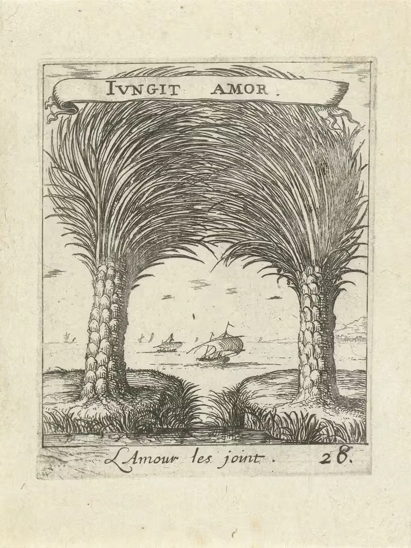 Devises et emblesmes d'amovr moralisez Pl.29 by Albert Flamen, 1672 — digital art print download