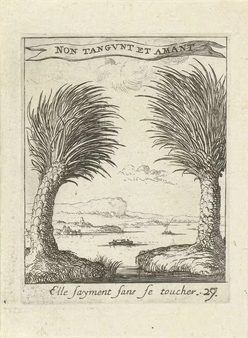 Devises et emblesmes d'amovr moralisez Pl.30 by Albert Flamen, 1672 — digital art print download