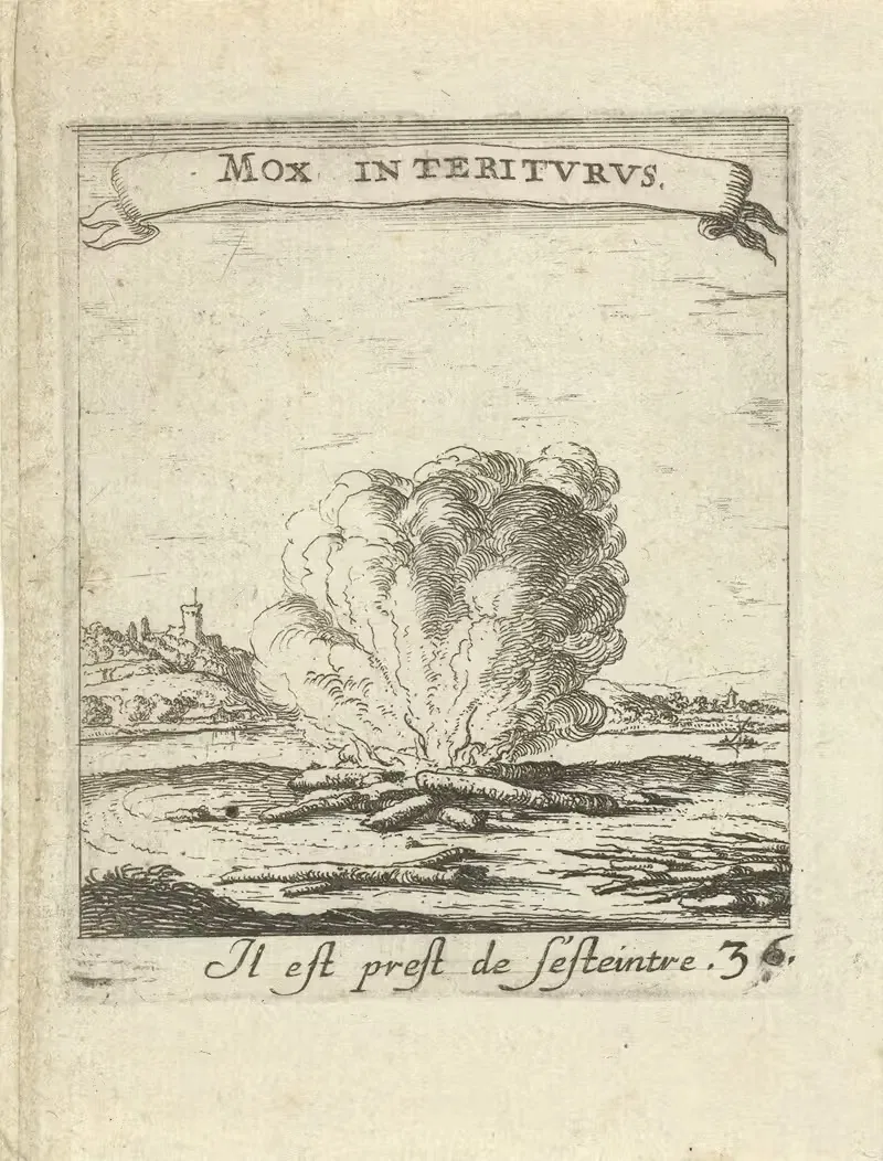 Devises et emblesmes d'amovr moralisez Pl.37 by Albert Flamen, 1672 — digital art print download