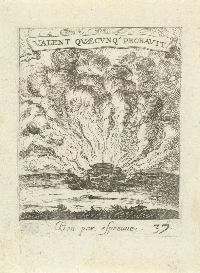 Devises et emblesmes d'amovr moralisez Pl.38 by Albert Flamen, 1672 — digital art print download
