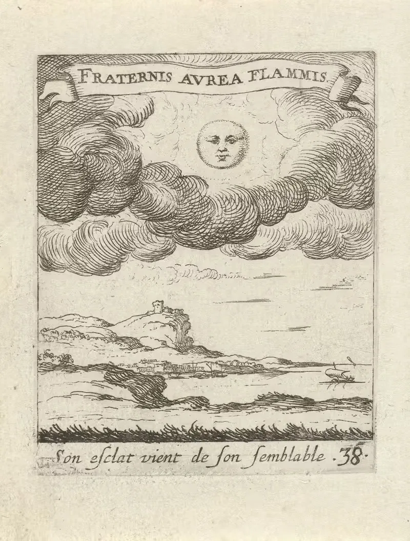 Devises et emblesmes d'amovr moralisez Pl.39 by Albert Flamen, 1672 — digital art print download