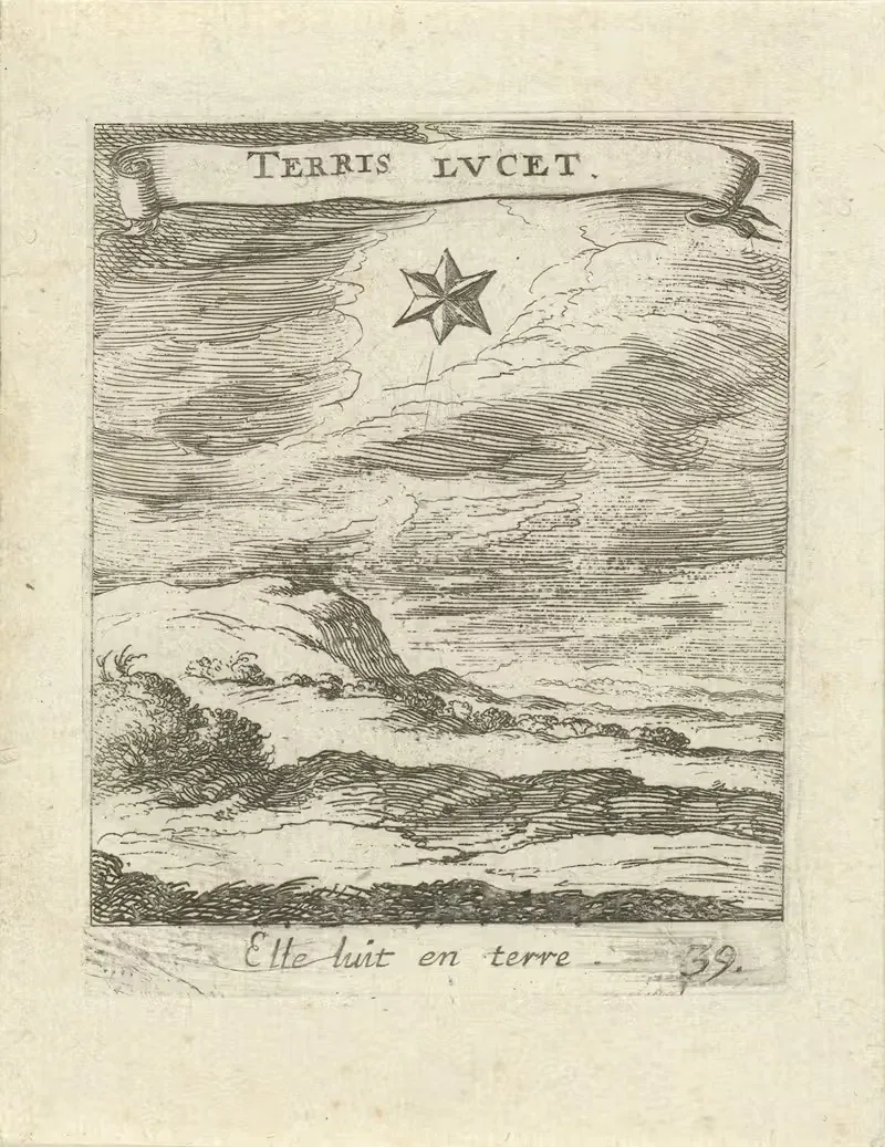 Devises et emblesmes d'amovr moralisez Pl.40 by Albert Flamen, 1672 — digital art print download