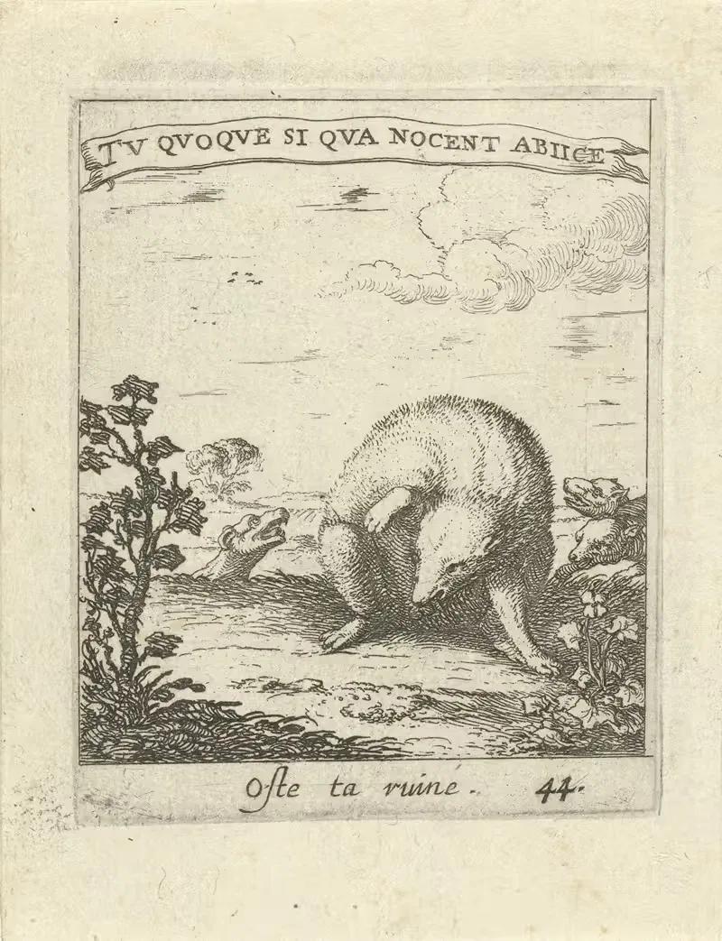 Devises et emblesmes d'amovr moralisez Pl.45 by Albert Flamen, 1672 — digital art print download