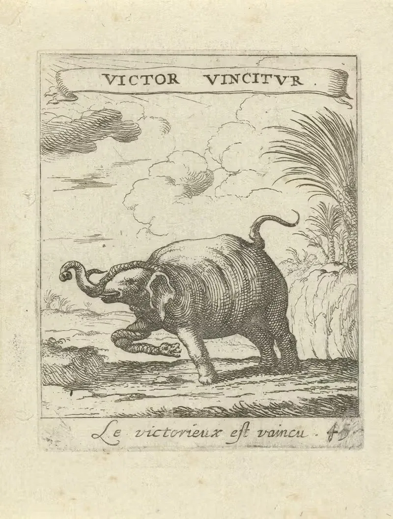 Devises et emblesmes d'amovr moralisez Pl.46 by Albert Flamen, 1672 — digital art print download