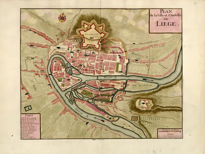 Plan de la ville et citadelle de Liege — Anna Beek