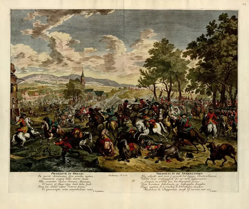 Praelium in Belgio by Anna Beek, 1709 — digital art print download