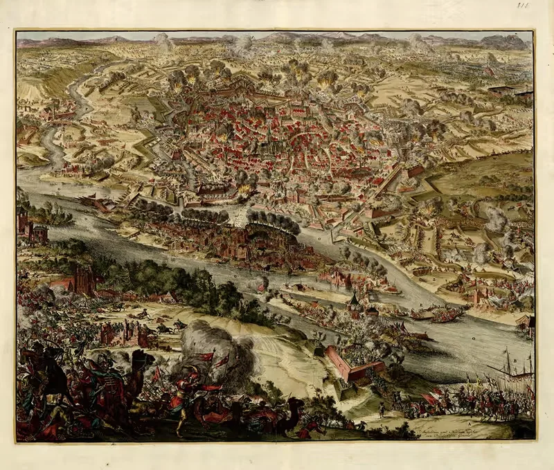 Siege of Vienna by Anna Beek, 1709 — digital art print download