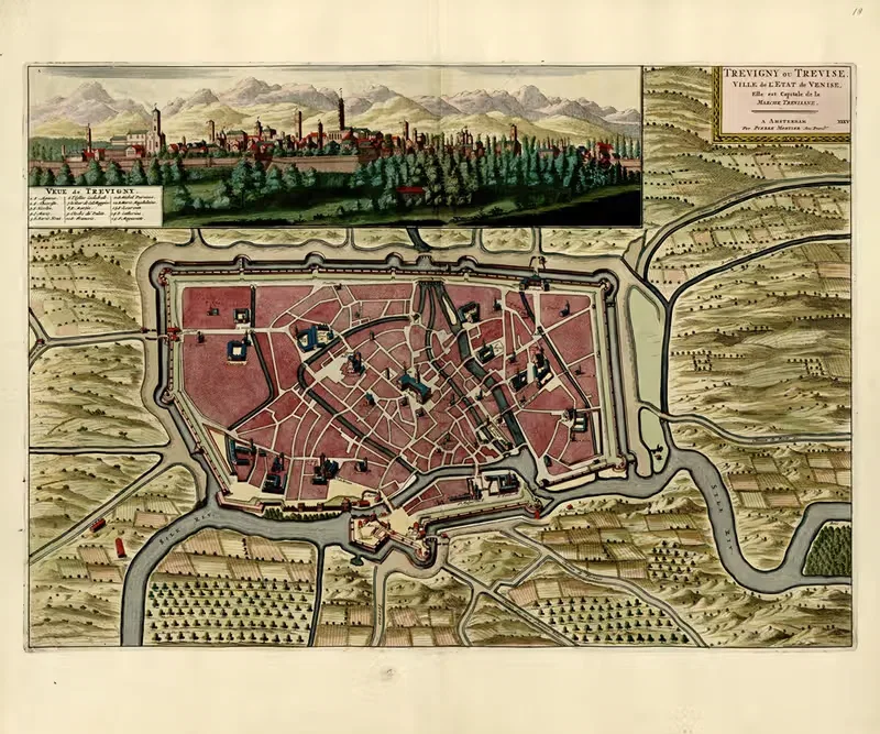 Trevigny ou Trevise by Anna Beek, 1709 — digital art print download