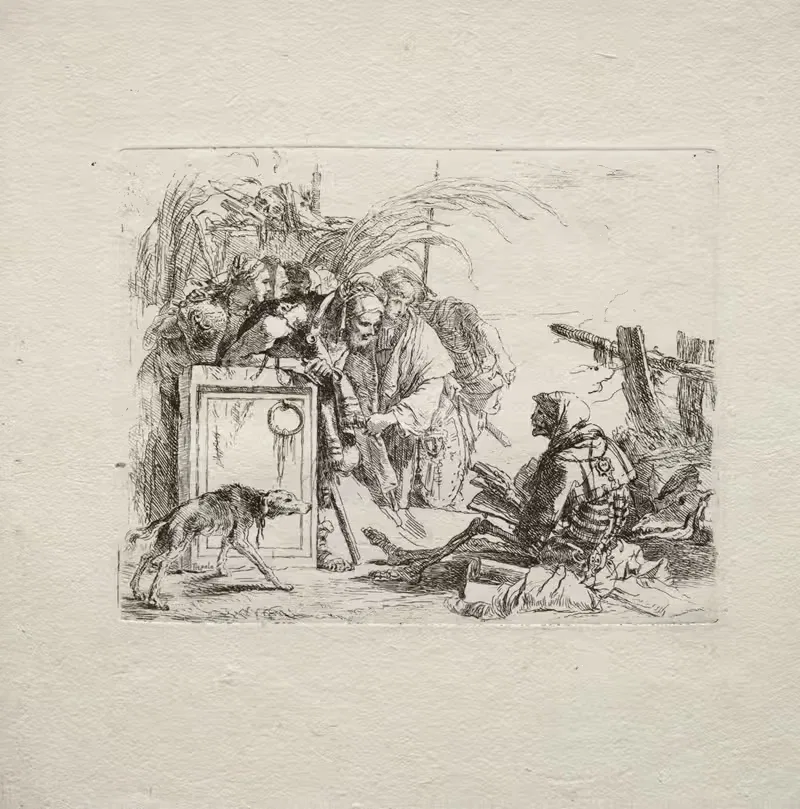 Death Giving Audience by Джованни Баттиста Тьеполо, 1735–1750 — digital art print download