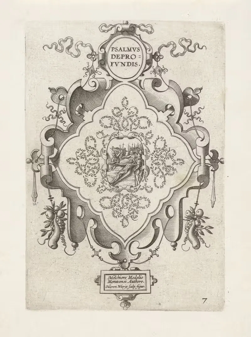 The Elevation of the Cross by Hieronymus Wierix, 1608 — digital art print download