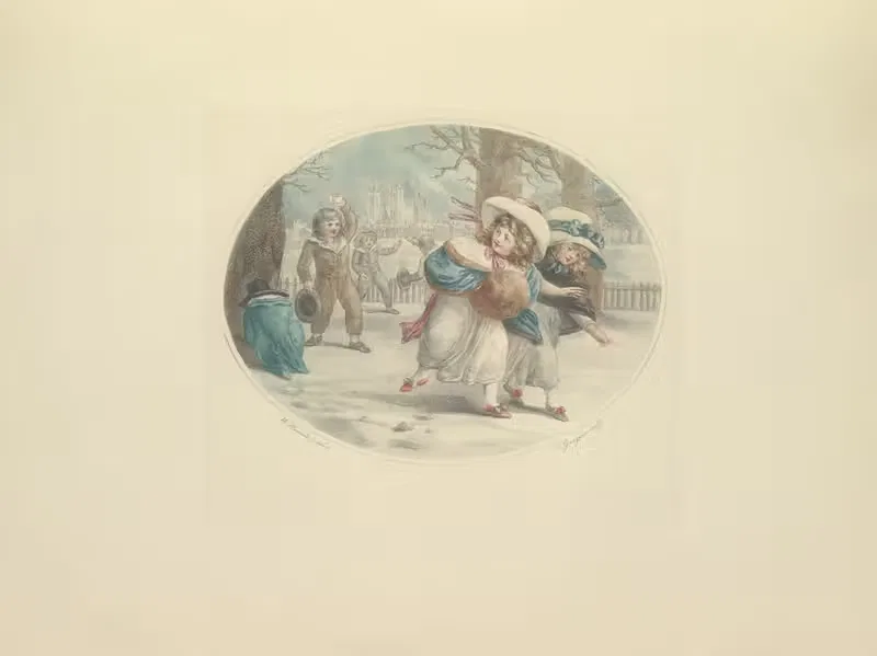Winter’s Amusement - W. Hamilton by Julia Frankau, 1900 — digital art print download