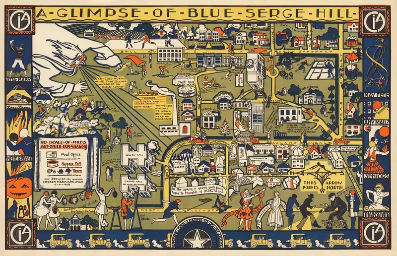 A Glimpse of Blue Serge Hill. — Coreen Mary Spellman