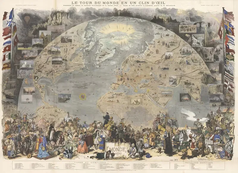 Le Tour du Monde en un Clin d'Oeil — Daniel Urrabieta Vierge