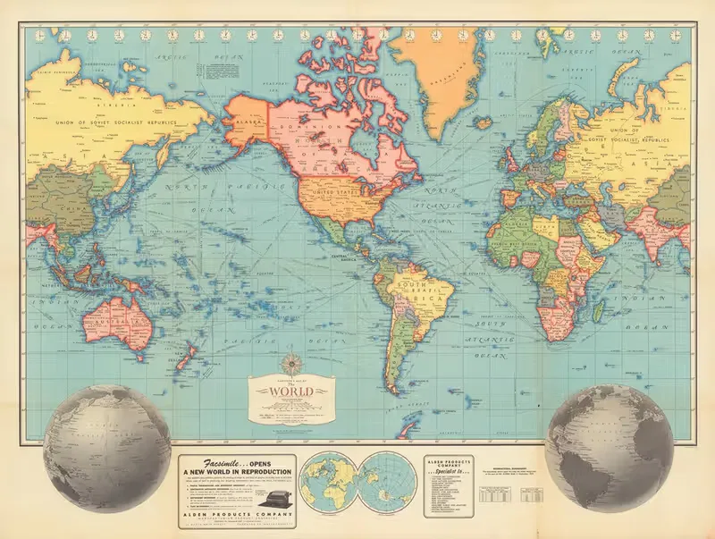 Hagstrom's Map of the World. — Hagstrom Company