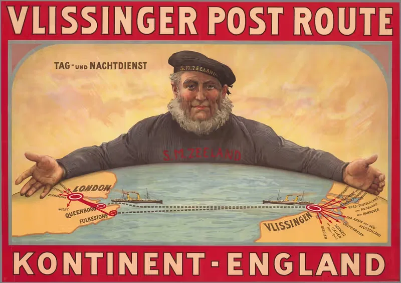 Vlissinger Post Route, Kontinent - England. — Henri Cassiers