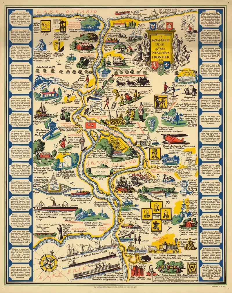 A romance map of the Niagara frontier — Mildred C. Green