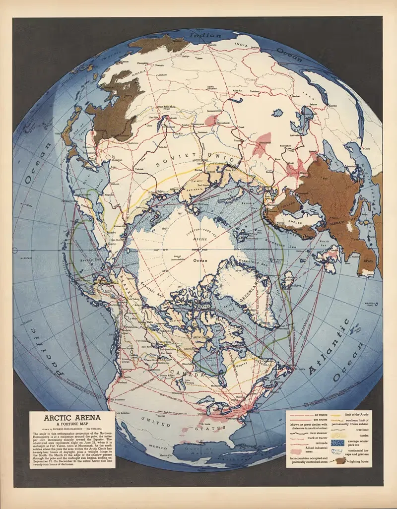 Arctic Arena of World War II. — Richard Edes Harrison