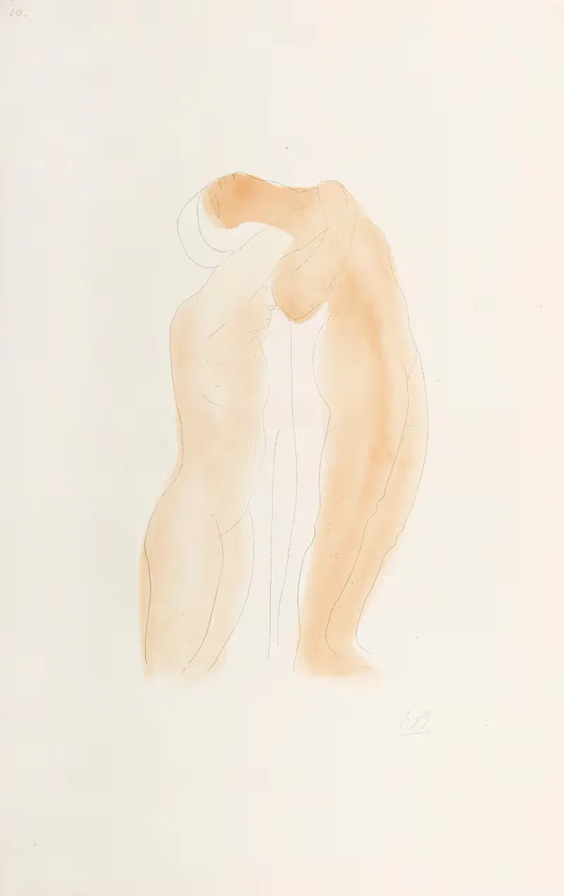 Deux femmes nues by Огюст Роден, 1899 — digital art print download