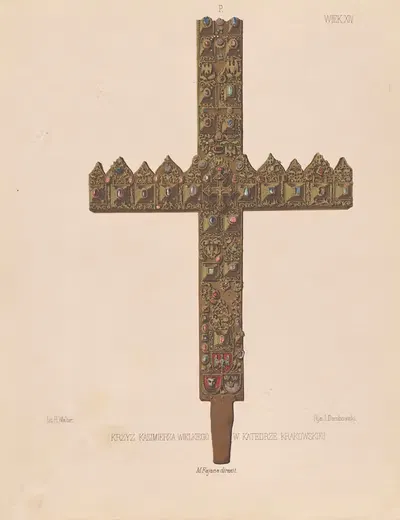 Cross of Casimir the Great in the Kraków Cathedral by Maksymilian Fajans, 1853-1855 — digital art print download