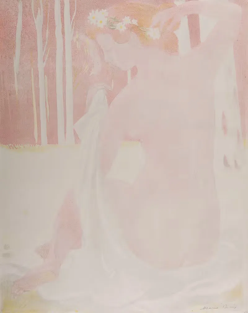Nymphe couronnée de paquerettes — Maurice Denis