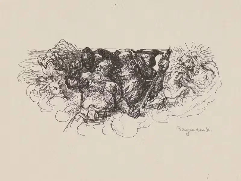 Volkskunde Pl.6 by Oskar Bangemann, 1930 — digital art print download