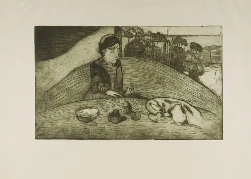 L'éventaire ou la marchande de figues — Paul Gauguin