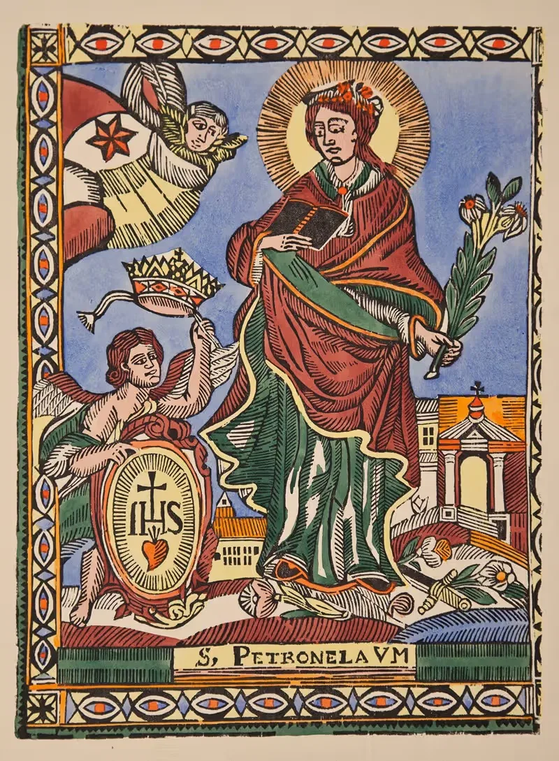 Saint Petronilla by Zygmunt Łazarski, 1921 — digital art print download