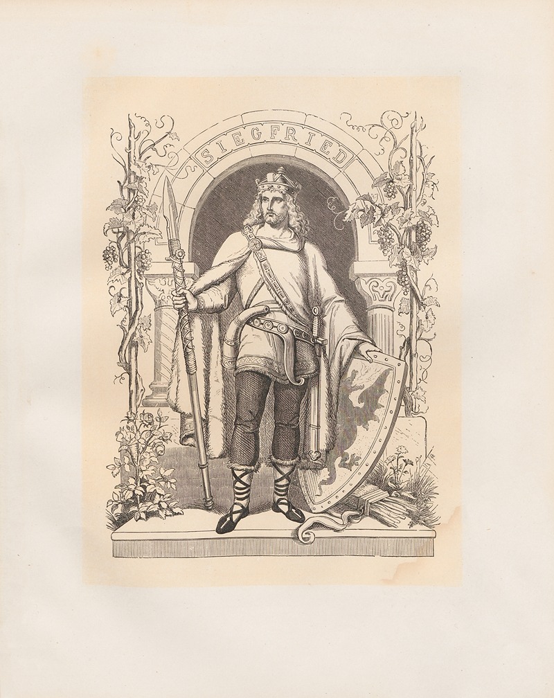 Siegfried by Адольф Шрётер, 1864 — digital art print download