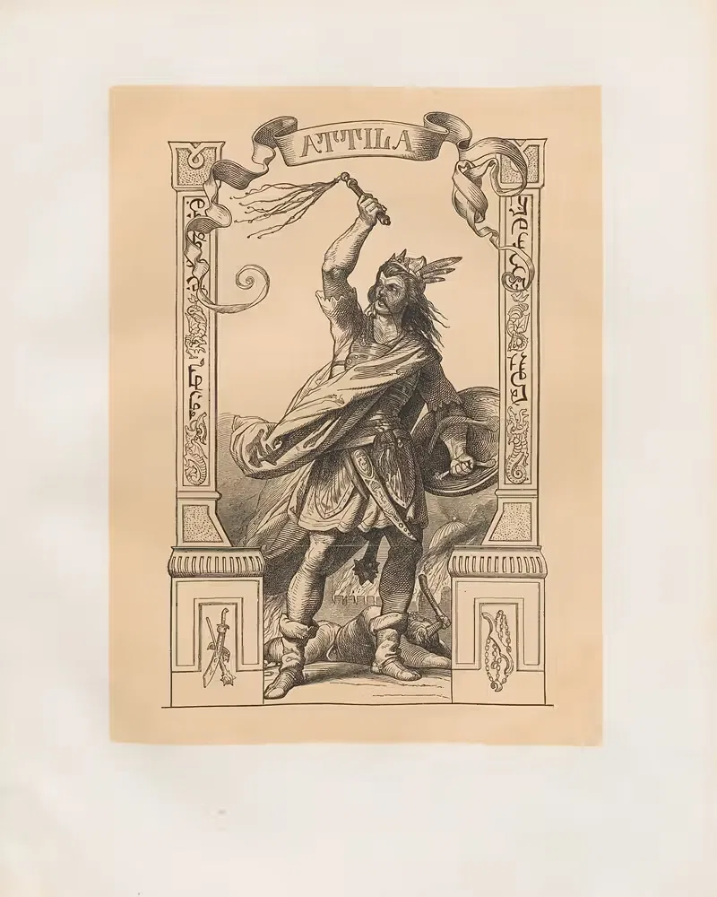 Attila by Адольф Шрётер, 1864 — digital art print download