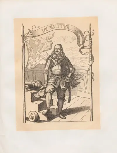 De Ruyter by Adolf Schrödter, 1864 — digital art print download