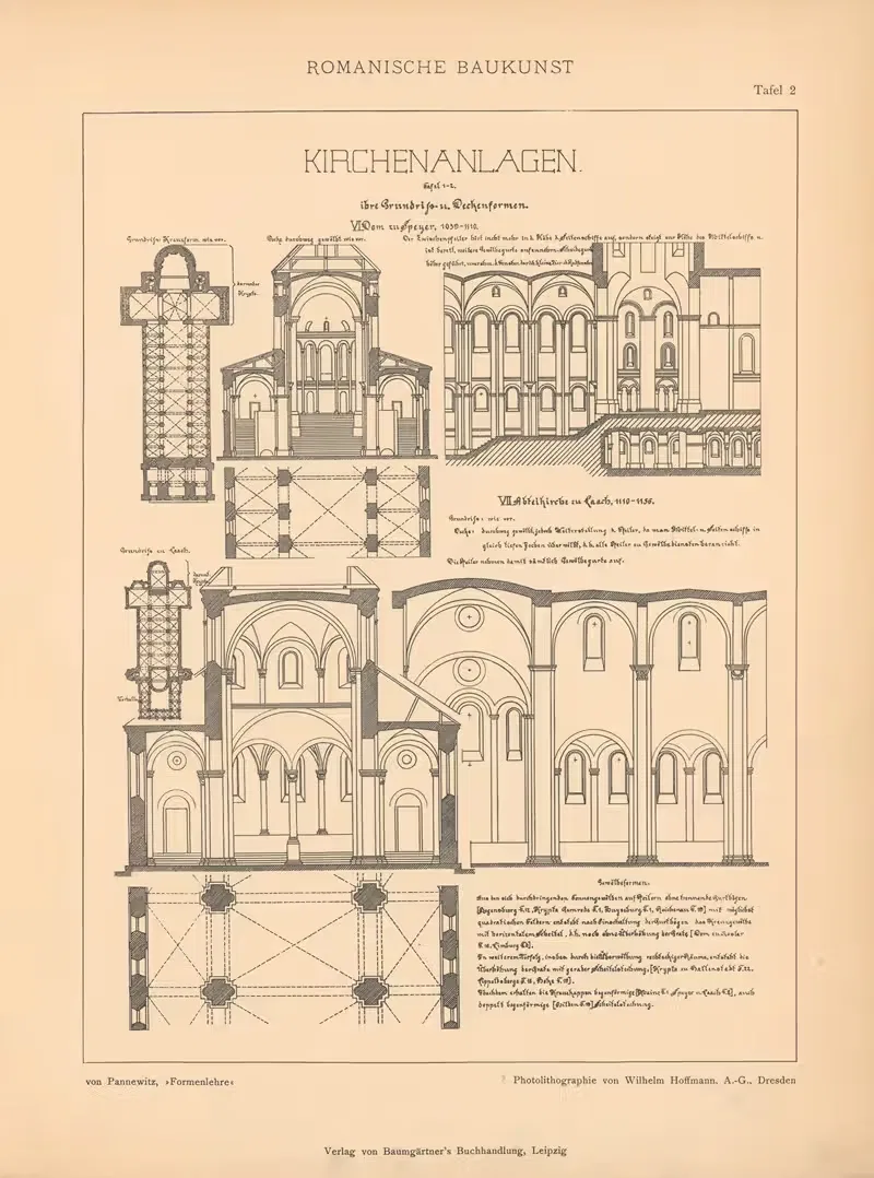 Kirchenanlagen by Artur von Pannewitz, 1898 — digital art print download