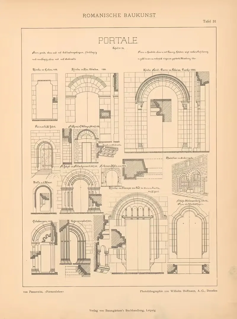 Portale by Artur von Pannewitz, 1898 — digital art print download