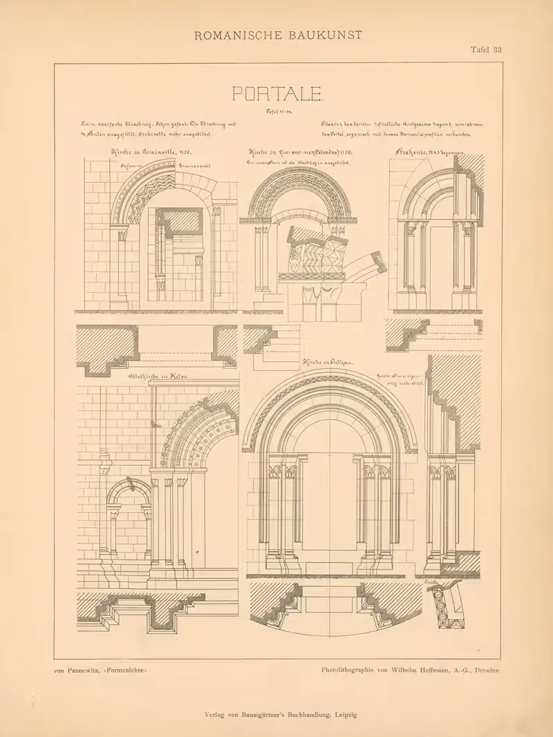 Portale by Artur von Pannewitz, 1898 — digital art print download