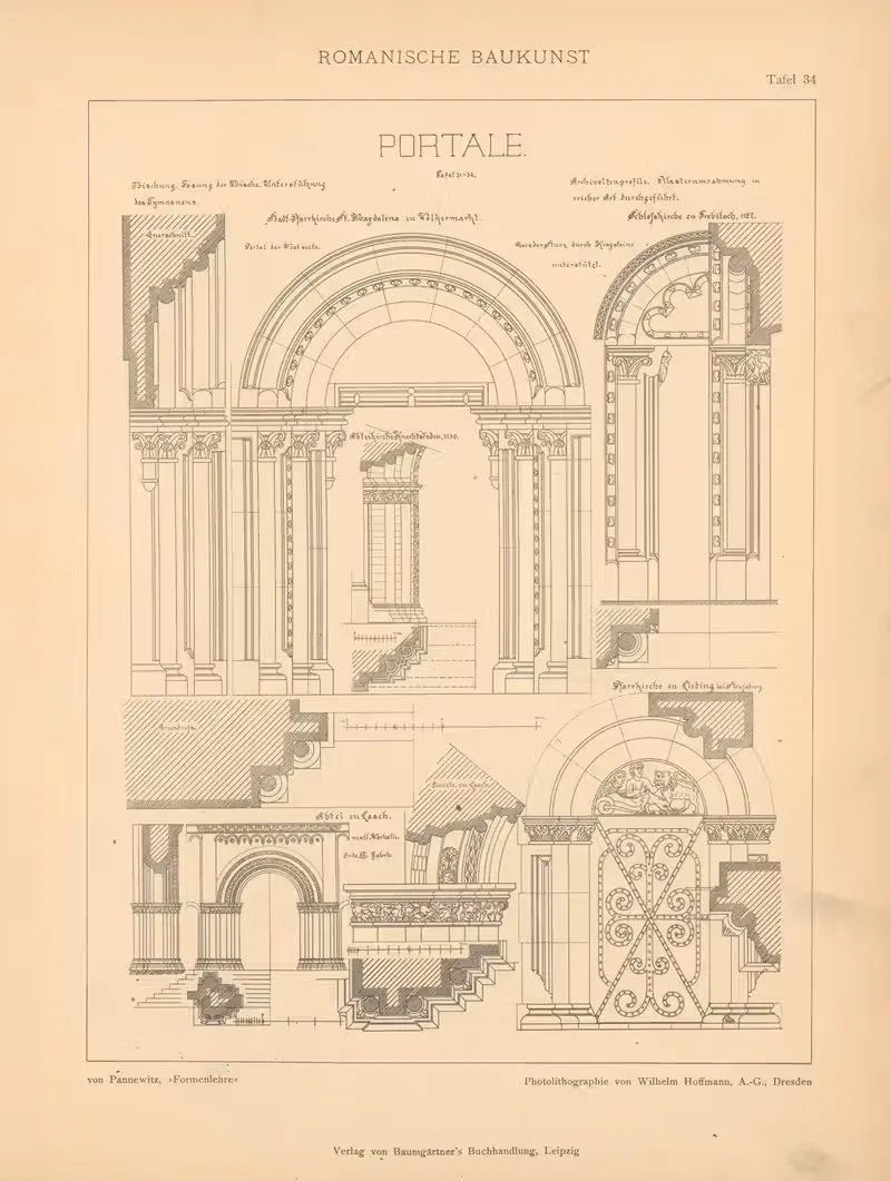 Portale by Artur von Pannewitz, 1898 — digital art print download
