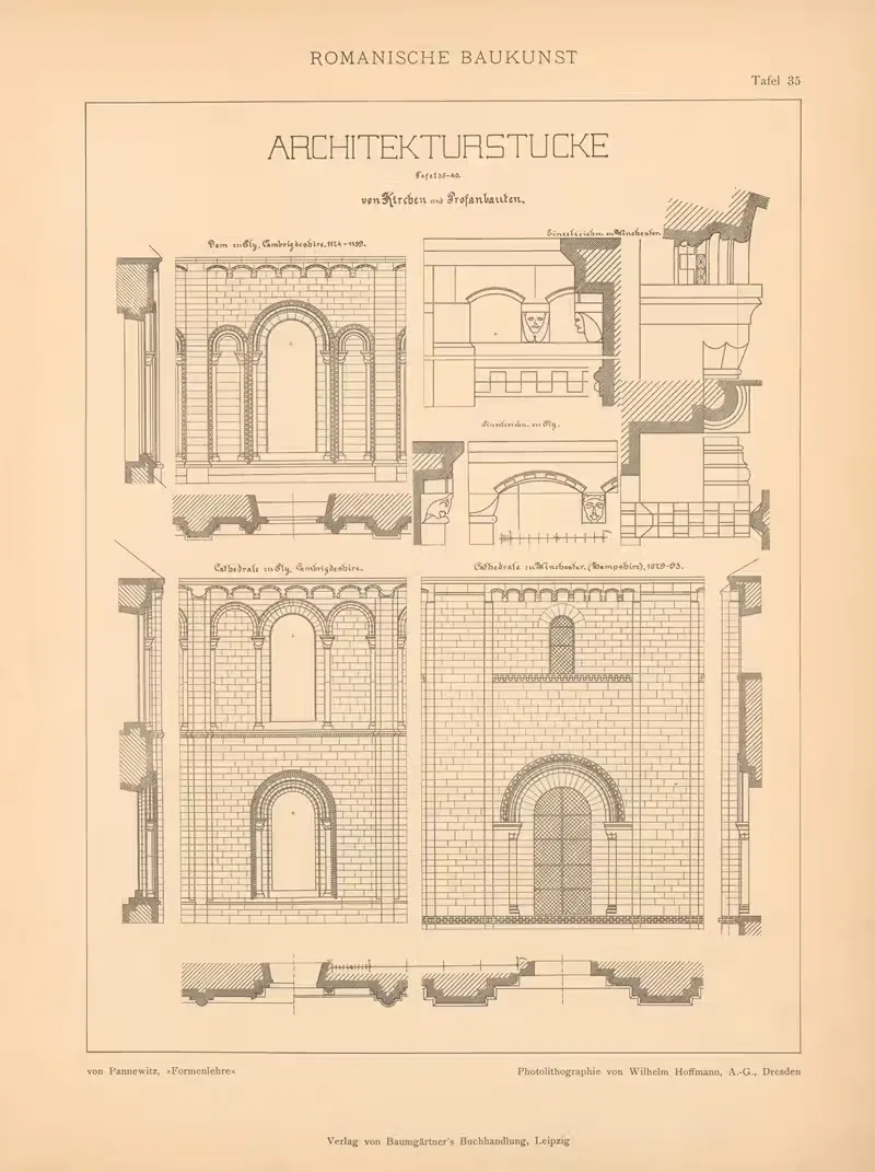 Architekturstücke by Artur von Pannewitz, 1898 — digital art print download