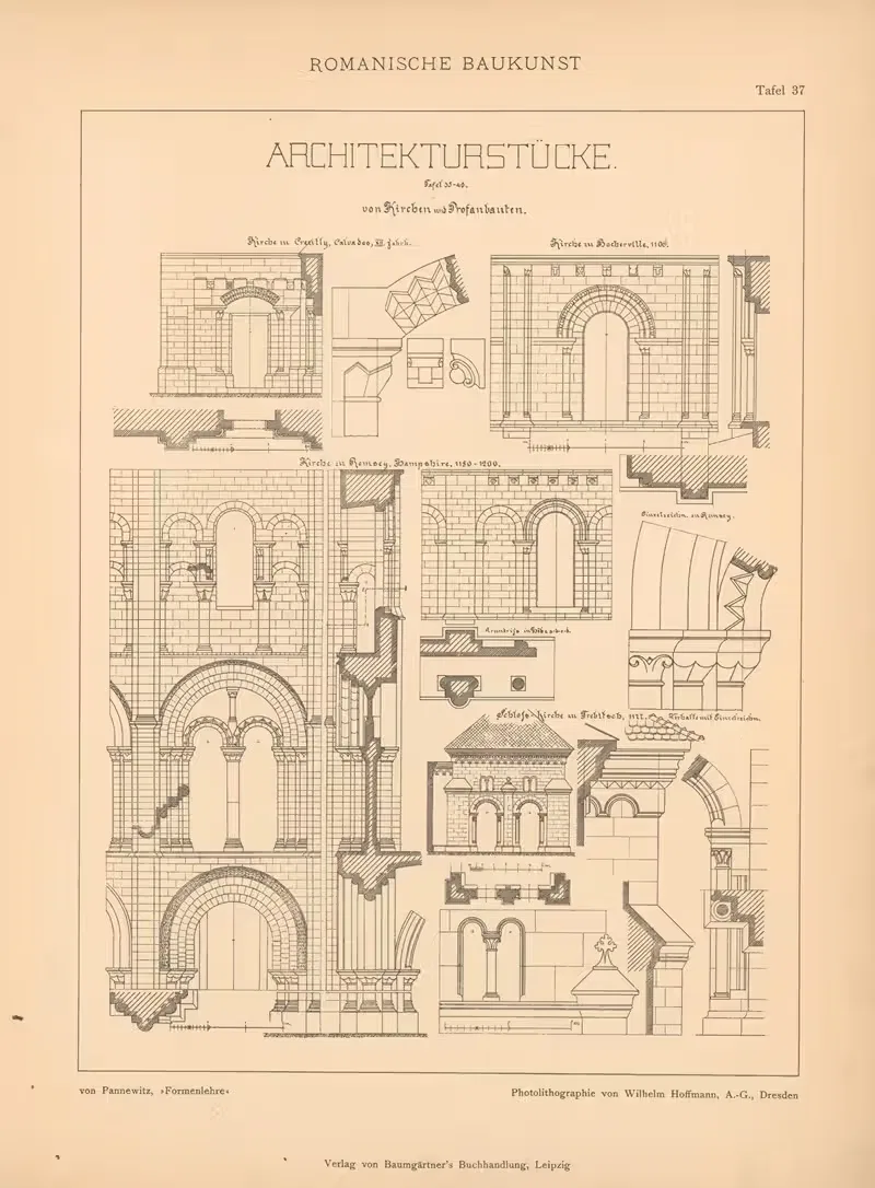 Architekturstücke by Artur von Pannewitz, 1898 — digital art print download