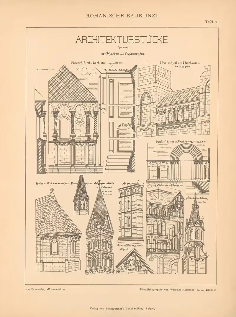 Architekturstücke by Artur von Pannewitz, 1898 — digital art print download