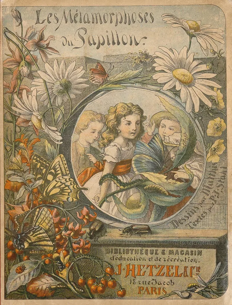 Les métamorphoses du papillon Pl.01 by Charles-Émile Matthis, 1878 — digital art print download