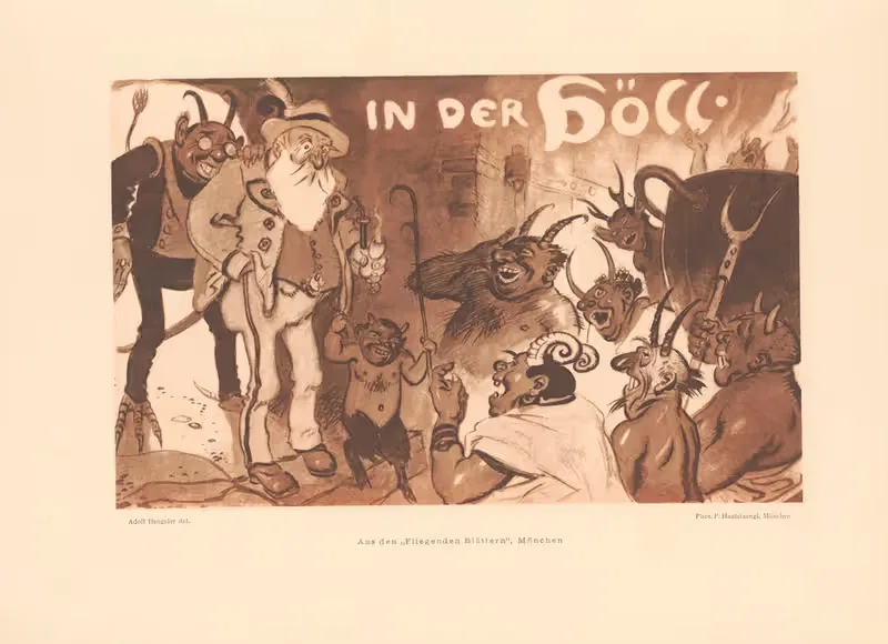Aus den 'Fliegenden Blättern', Munchem by Edmund Harburger, 1906 — digital art print download