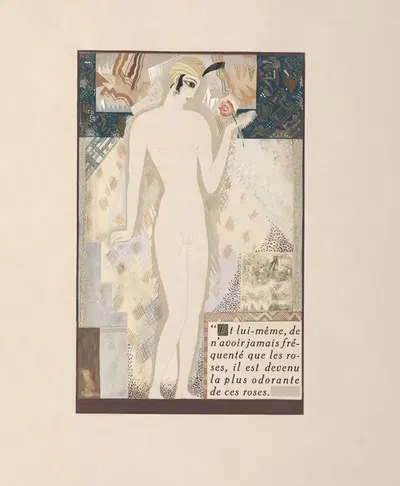 Histoire charmante de l'adolescente sucre d'amour, grand conte oriental Pl.7 by Francois-Louis Schmied, 1927 — digital art…