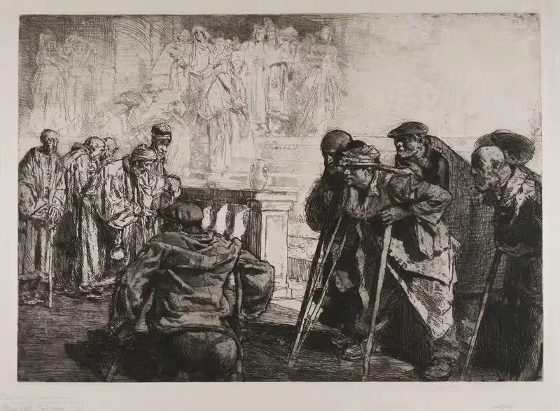 Feast of Lazarus by Фрэнк Брангвин, 1908 — digital art print download