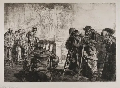Feast of Lazarus by Frank Brangwyn, 1908 — digital art print download