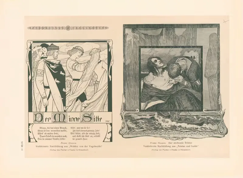 Der Minne Sitte, Der sterbende Tristan — Франц Штасен