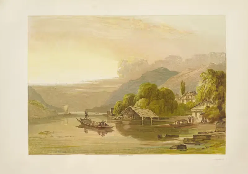 Lake of Brientz by George Barnard, 1885 — digital art print download